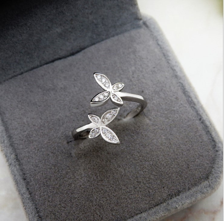 Sterling Silver Butterfly Ring