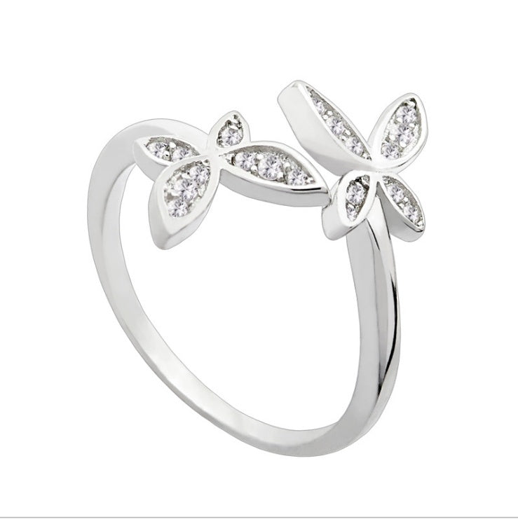 Sterling Silver Butterfly Ring
