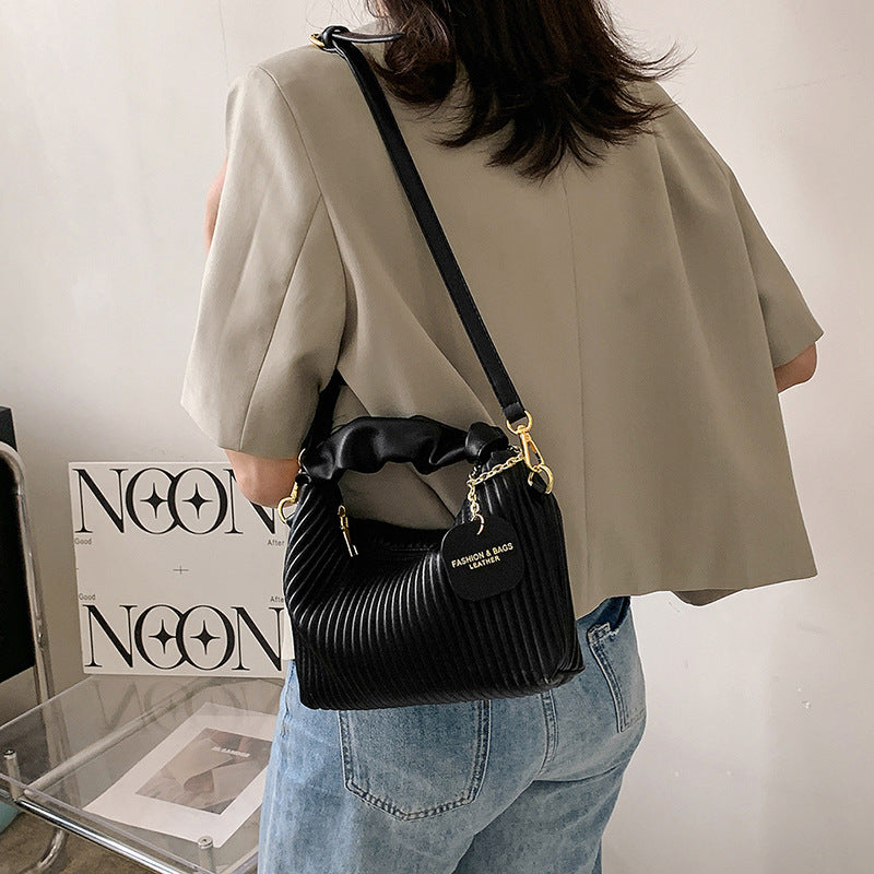 Pleated Cloud Messenger Bag