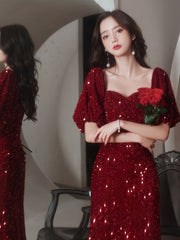 Sequined Evening Gown for Christmas