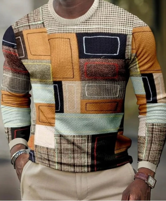 3D Pullover Long Sleeve T-Shirt