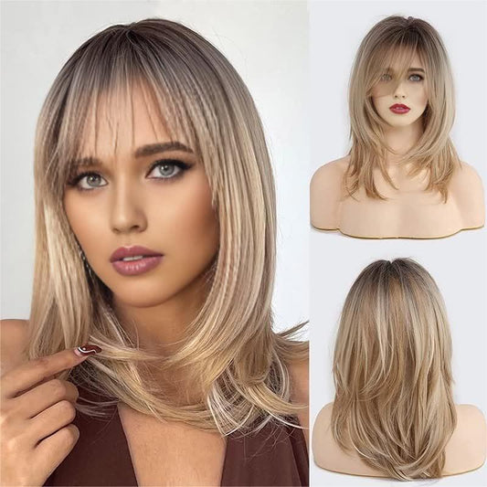 Stylish Synthetic Blonde Wig